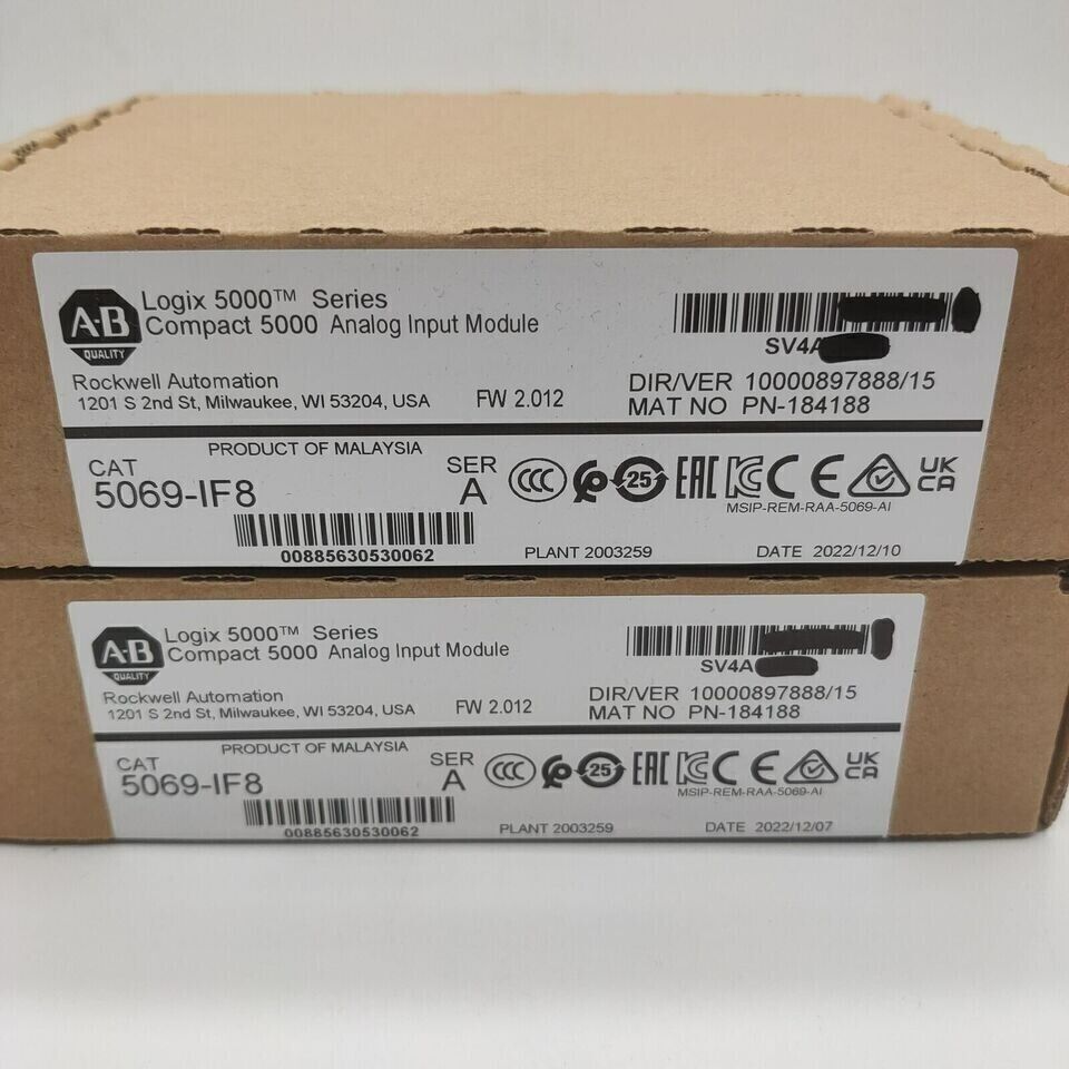 New Sealed AB 5069IF8 - Compact 5000 Analog Input Module - SEALED AB