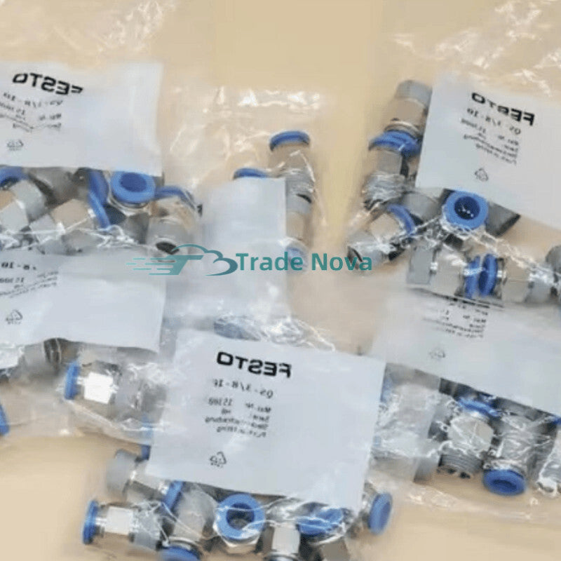 10PCS  FESTO QSL-G1/4-12 186351 Push in fitting QS Fast delivery