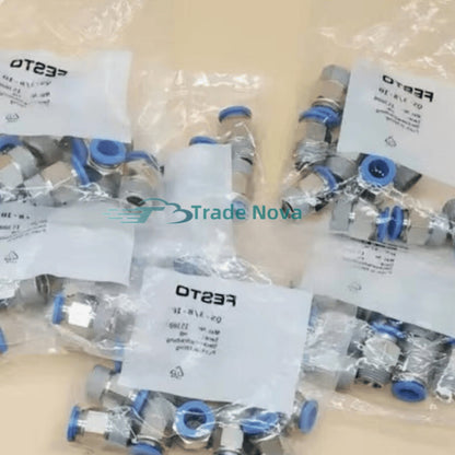 10PCS  FESTO QSL-G1/4-12 186351 Push in fitting QS Fast delivery