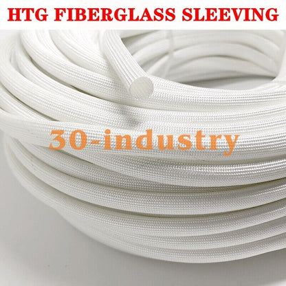 50m HTG Fiberglass Sleeving Tube Protector - 600℃ High Temp Casing - HTG