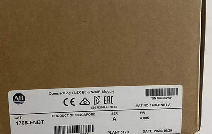 AB 1768-ENBT: CompactLogix EtherNet/IP Module - COMPACTLOGIX