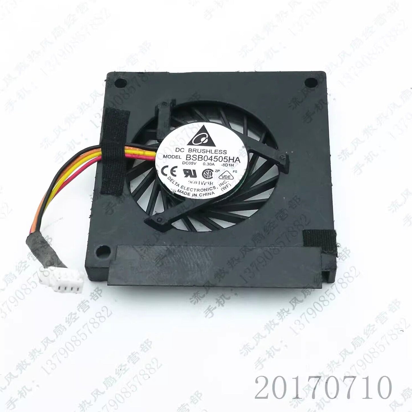 new 1PCS BSB04505HA DC05V 0.30A 4-Pin Silent Cooling Fan
