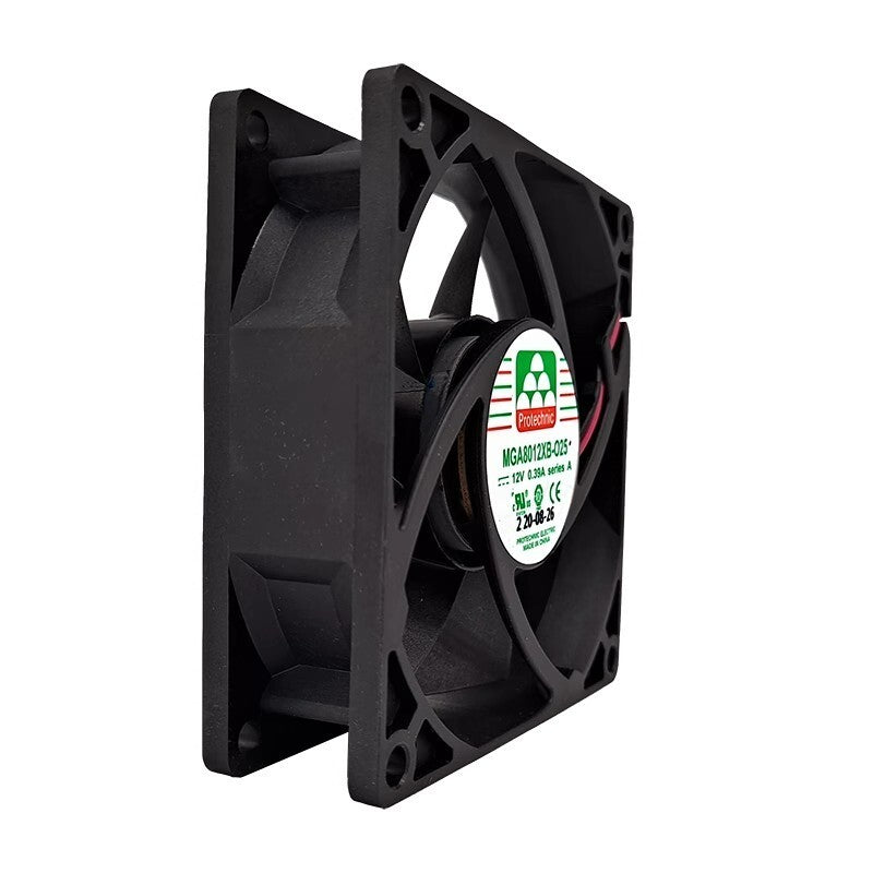 Protechnic MGA8012XB-O25 8025 DC12V 0.39A 2-Wire Cooling Fan