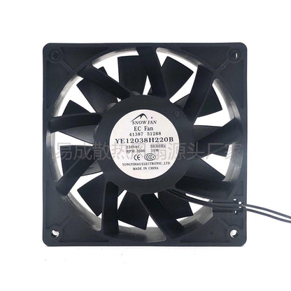 new SNOW FAN YE12038H220B AC220V 15W 3500r/min 2-wire Axial Cooling Fan - SNOW