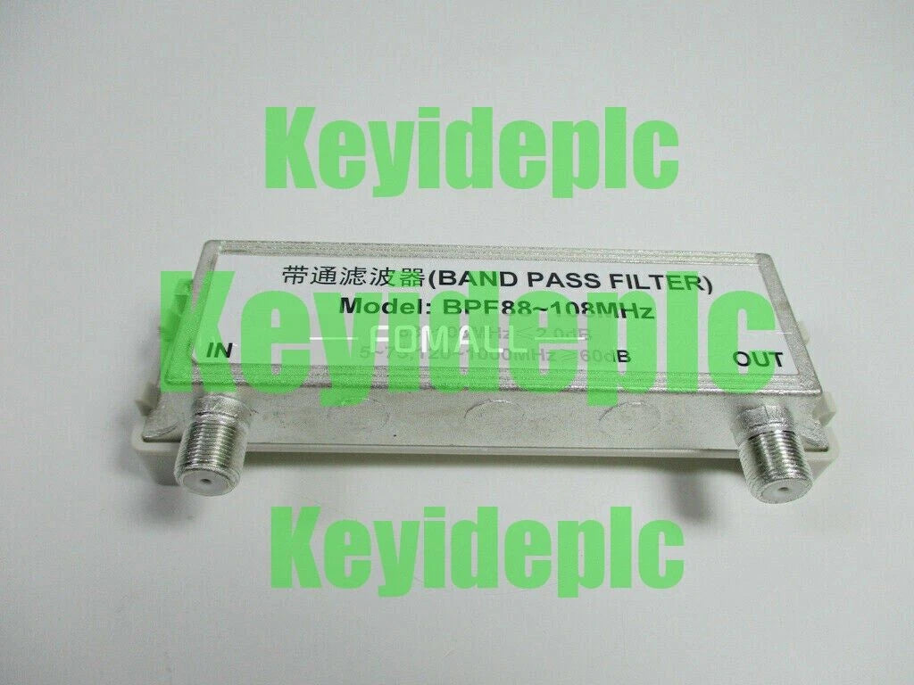 1PCS BPF88-108MHz port impedance 75 ohms Filter Bandpass FM broadcast #ke
