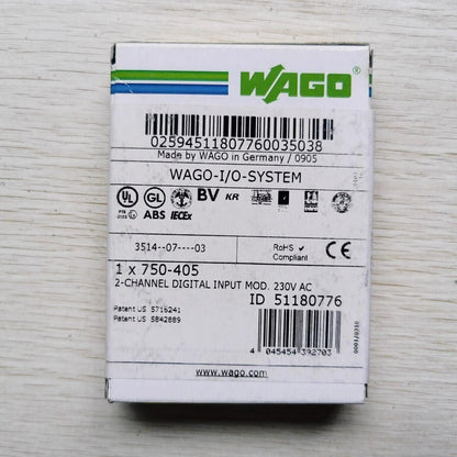 WAGO 750-405 2-Channel Digital Input Module - WAGO
