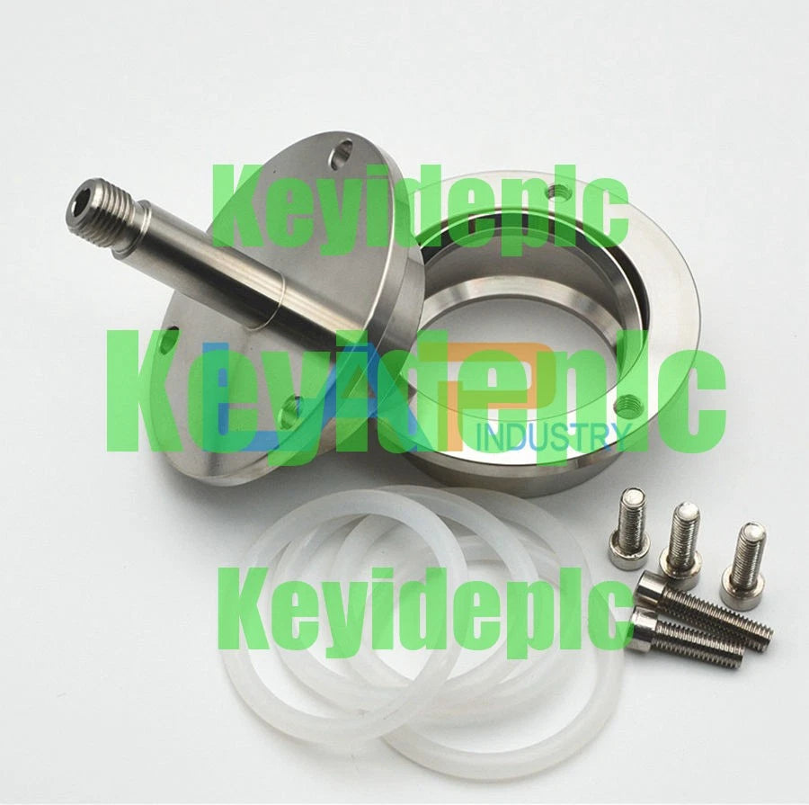 QTY:1 Quartz Glass Vacuum Seal 304 Tube Furnace Flange Water Cooling Flange