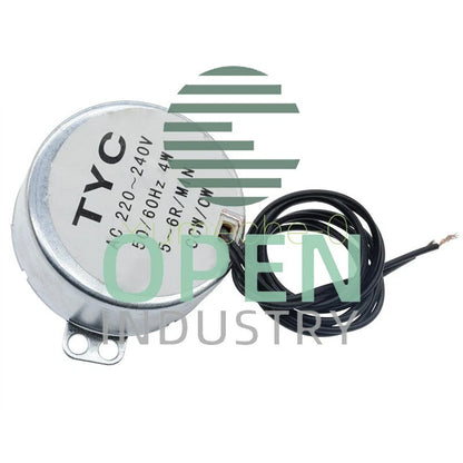 5-6RPM Robust Synchronous Motor TYC-50 AC 220V Torque 4KGF.CM 4W CW/CCW