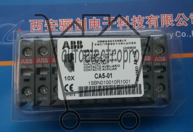 10PCS/1BOX ABB CA5-01 1SBN010010R1001 AUXILIARY CONTACTS 1NC