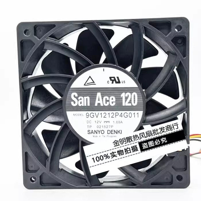 Sanyo 9GV1212P4G011 DC12V 1.68A 12CM High Airflow Cooling Fan