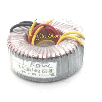 1X Toroidal Transformer 50W Input 110/220/380V Output 9/12/24/36/48/110/220/380V