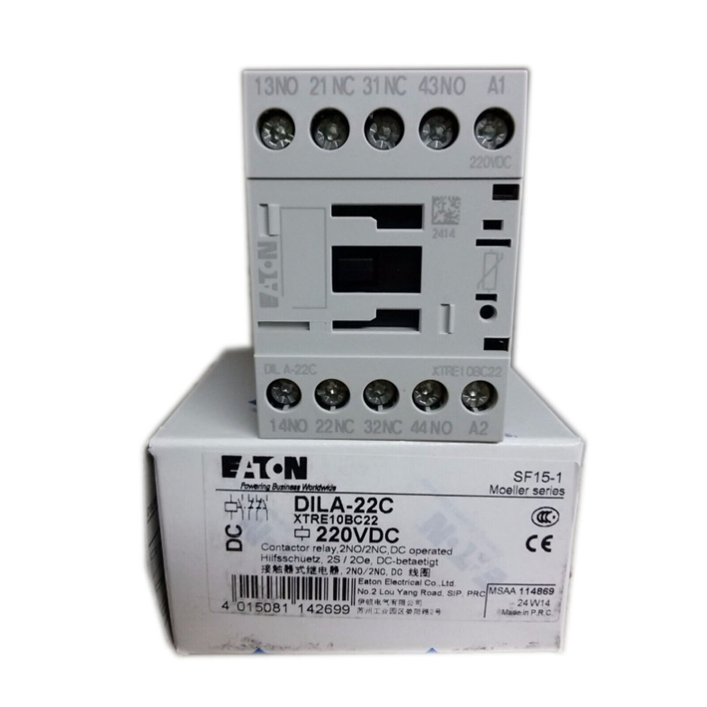 1PC Eaton Contactor Relay DILA-22C AC220V - EATON