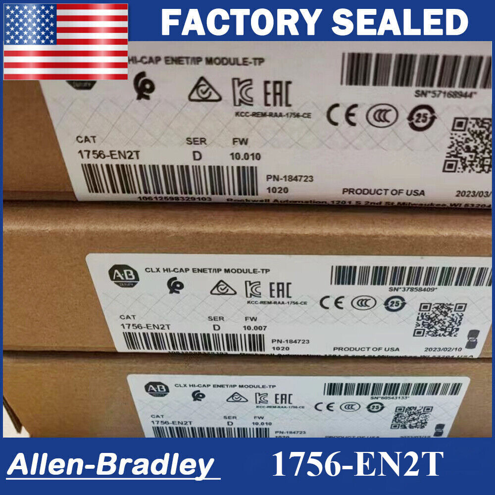 New AB 1756EN2T Ser C ControlLogix EtherNetIP Module 1756EN2T Factory Sealed - CONTROLLOGIX