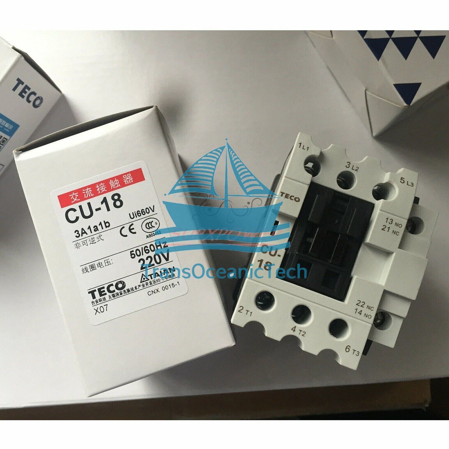 TECO CU-18 220VAC contactor (1PCS )
