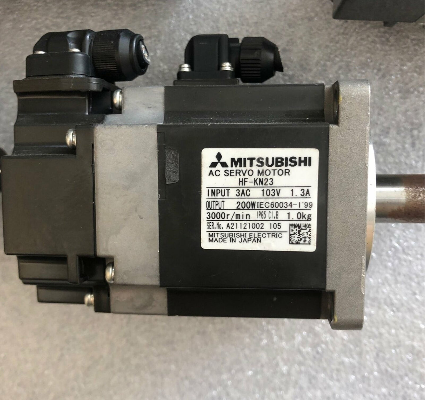 Mitsubishi Servo Motor HF-KN23 Tested Good Condition - MITSUBISHI