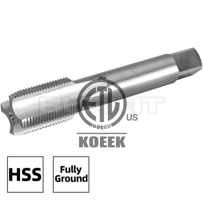 2"-12 UN Thread Tap Right Hand, HSS 2" x 12 UN Straight Fluted Tap