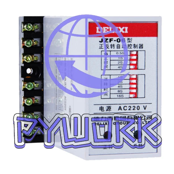 1Pcs DELIXI JZF-06 JZF06 TIME RELAY 220VAC ~