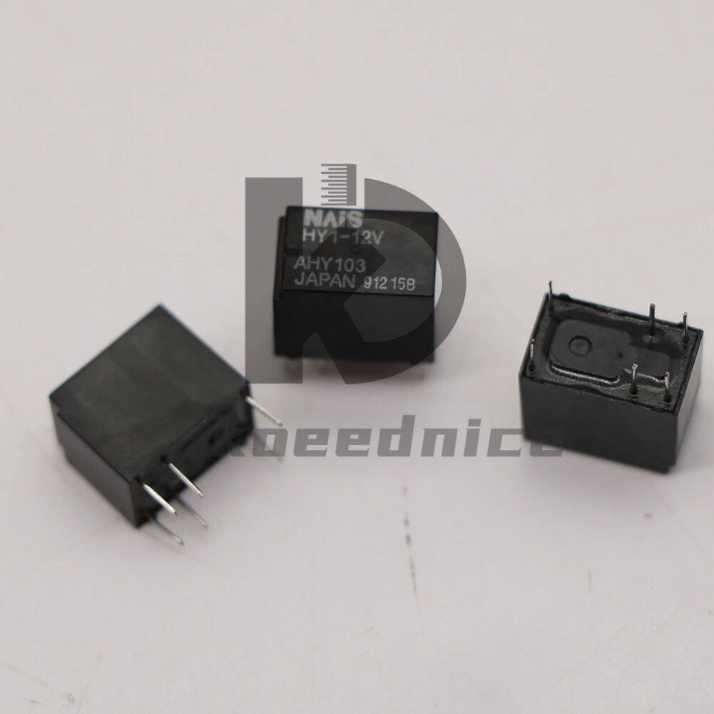 5Pcs HY1-12V AHY103 12VDC Power Relay 6 Pins