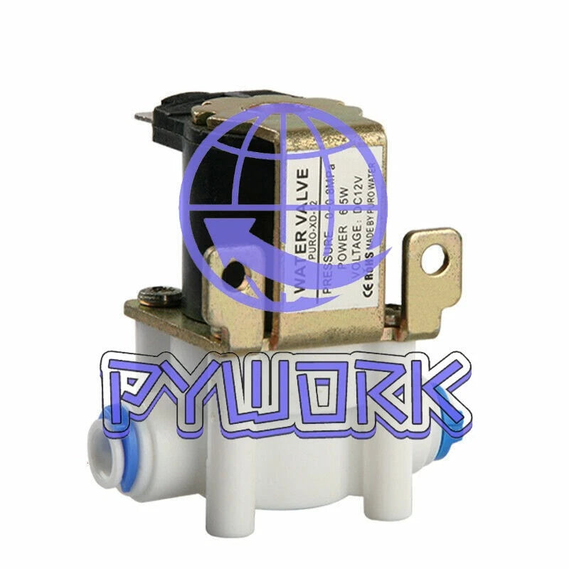 1Pcs Water valve PURO-XD12 DC 12V 65W 2 points inlet diameter 6.5mm