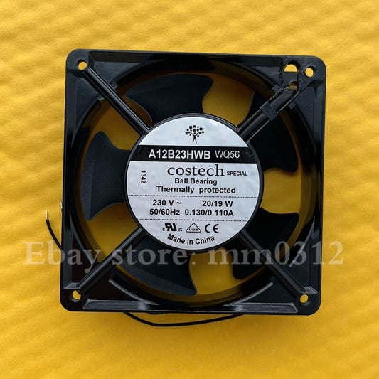 Costech A12B23HWB WQ56 AC230V 20 19W 12 cm 2-wire cooling fan