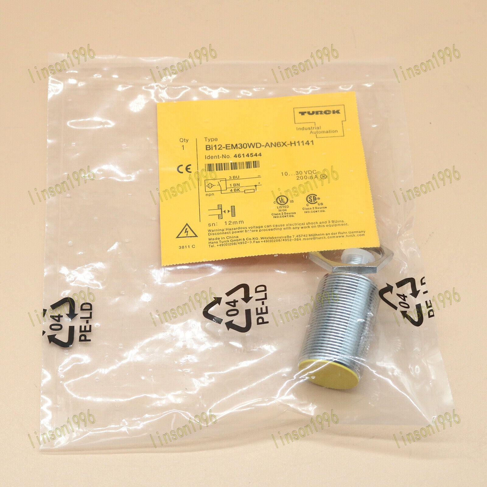 TURCK BI12-EM30WD-AN6X-H1141 Proximity Sensor - TURCK