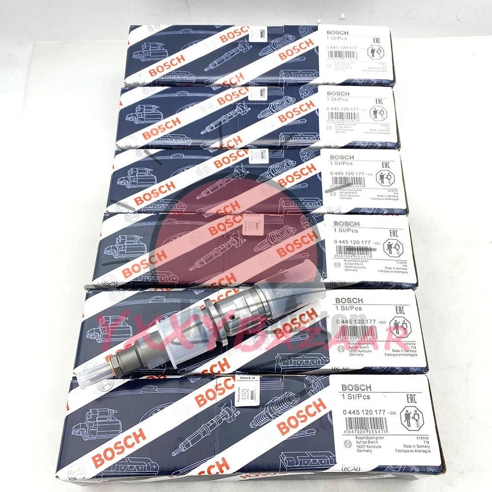 6PC 0445120177 Common Rail Fuel Injector 5254261 For Cummins Ram 6.7L ISB QSB