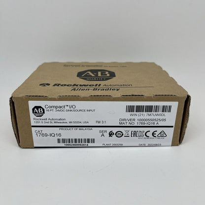 Allen Bradley 1769-IQ16 24VDC CompactLogix Module 1769-IQ16 - ALLEN BRADLEY