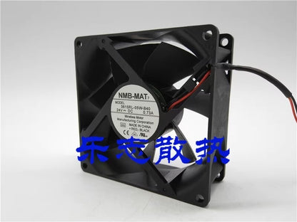 NMB-MAT 3615RL-05W-B40 9038 DC24V 0.73A 2-Wire Inverter Cooling Fan
