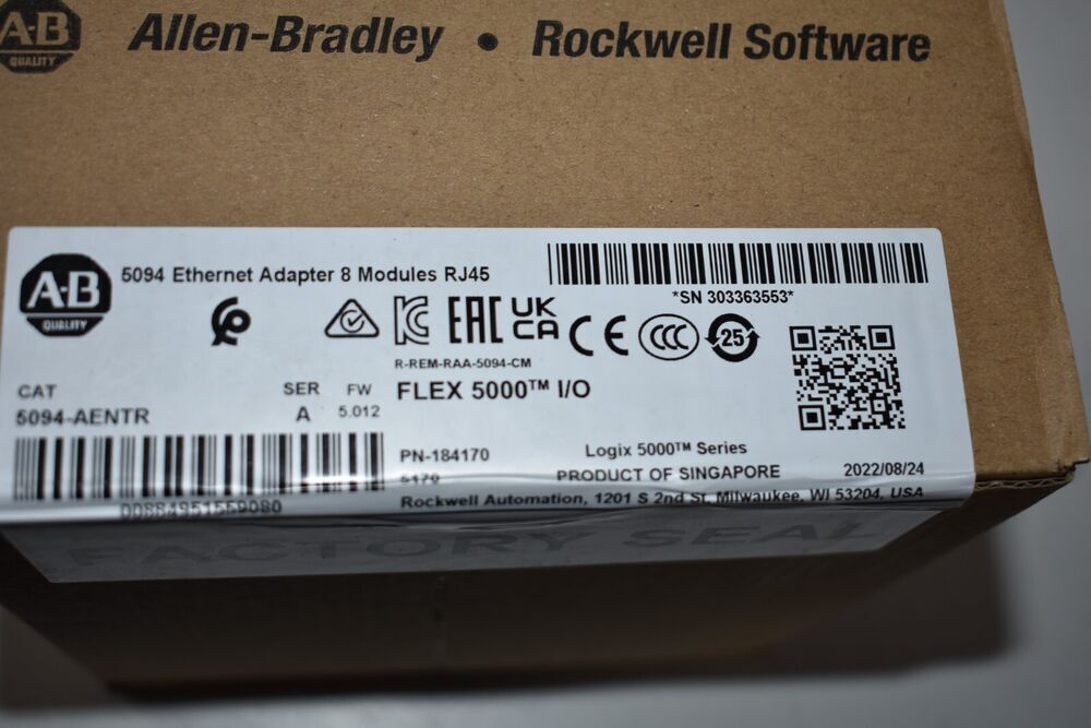 Allen-Bradley 5094-AENTR Ethernet Adapter 8-Module FLEX-500 - ALLEN-BRADLEY