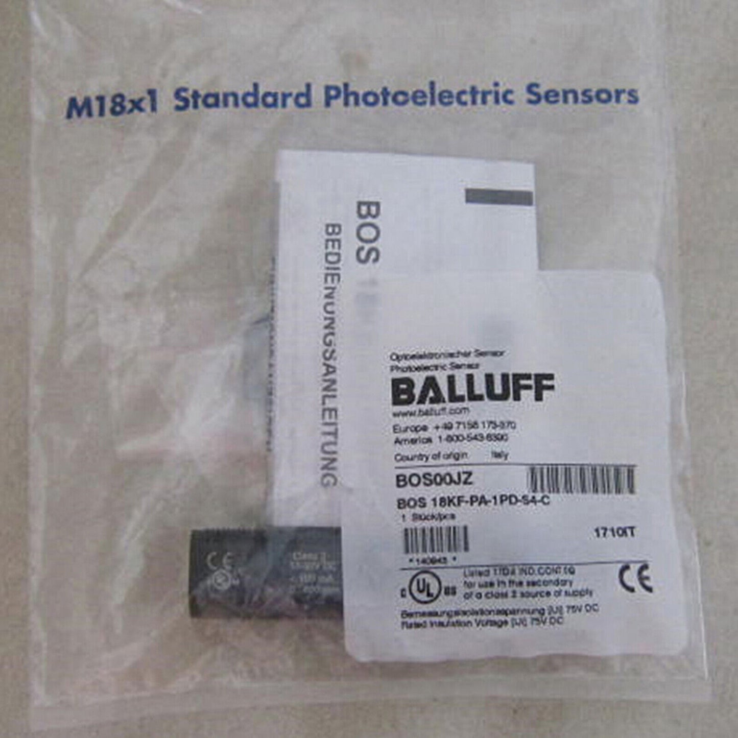 BOS 18KF-PA-1PD-S4-C Sensor - BALLUFF