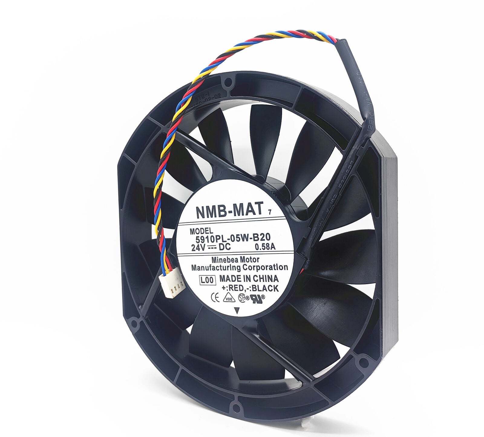 new NMB 5910PL-05W-B20 24V 0.58A 172*150*25MM 4-wire DC fan