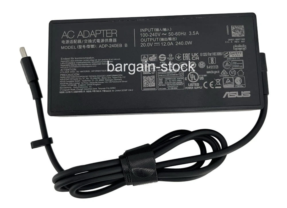 240W AC Adapter Charger For Asus TUF Gaming A16 FA608UP-A16.R95070 Power Cord#ke