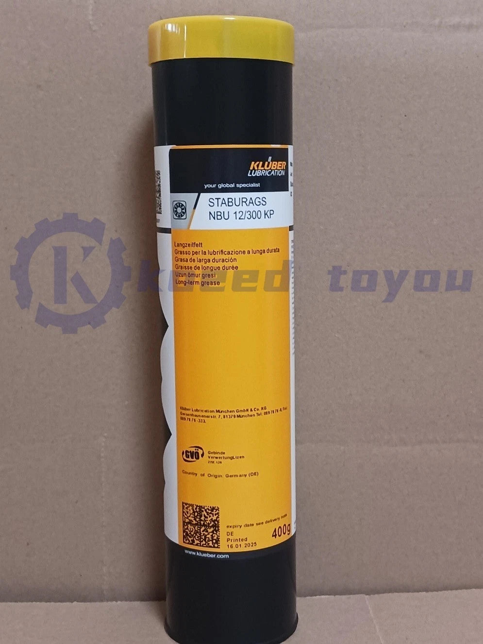 KLUBER Staburags NBU 12/300 KP Grease 400g ( 14.1 oz) NBU12/300KP free ship
