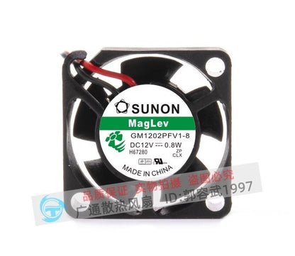 SUNON GM1202PFV1-8 2510 DC12V 0.8W 2.5CM 2-Wire Silent Cooling Fan