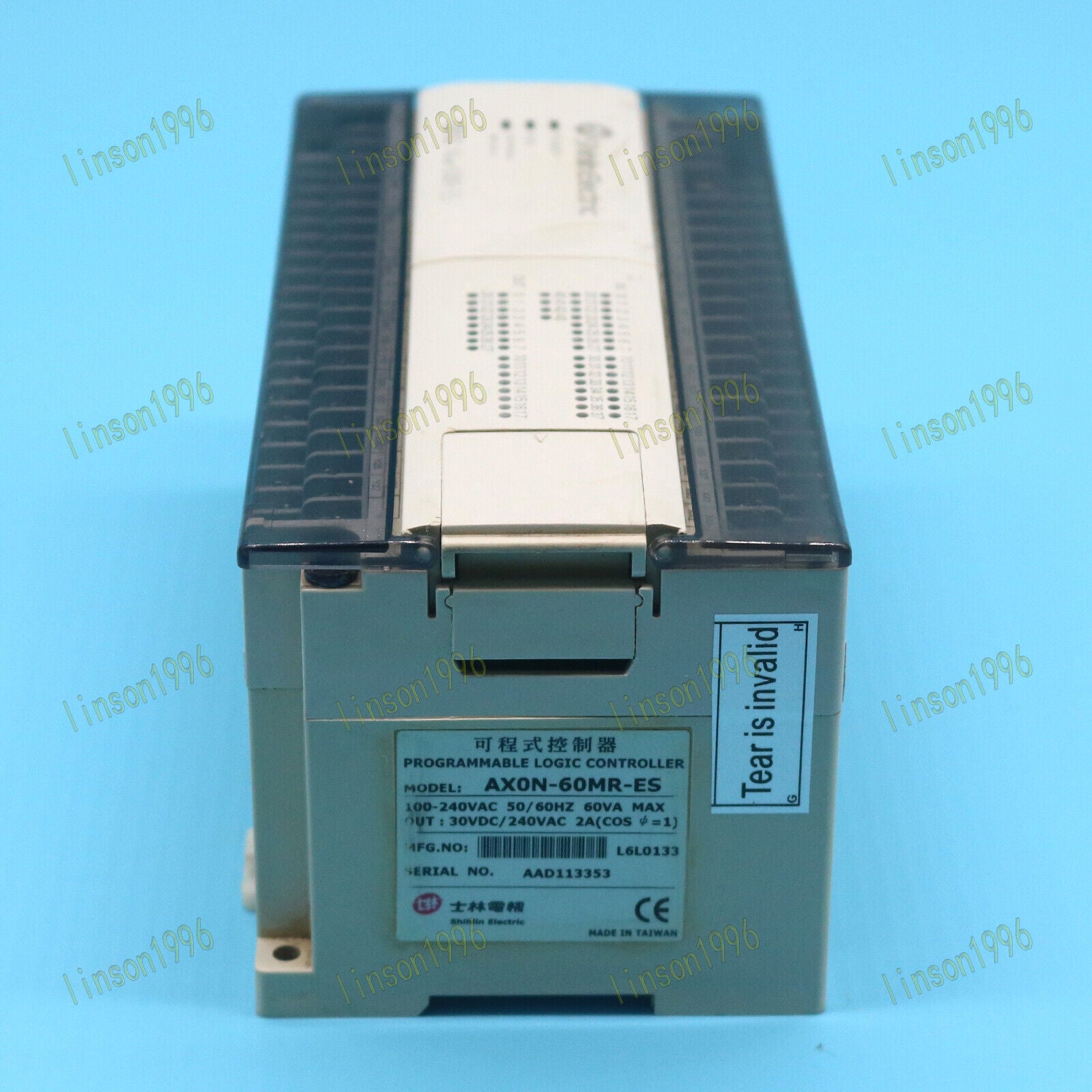 used 1PC  For Shihlin PLC Programmer AX0N-60MR-ES AXON-60MR-ES Tested It In OK Shihlin