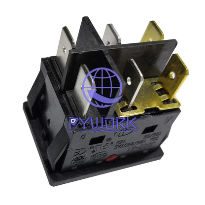 JD03-A1 6Pin 2pcs Rocker Switch 125/250V 30A Inverter Welding Machine button