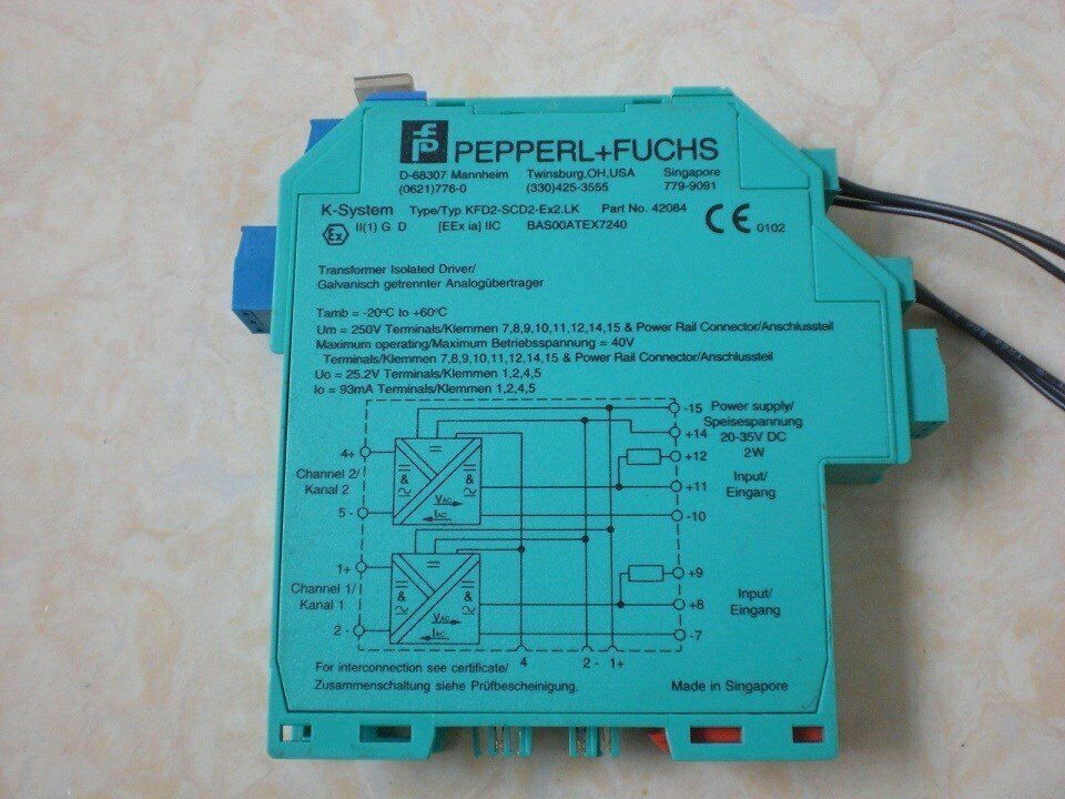 PEPPERL+FUCHS Safety Barrier KFD2-SCD2-EX2 - PEPPERL+FUCHS