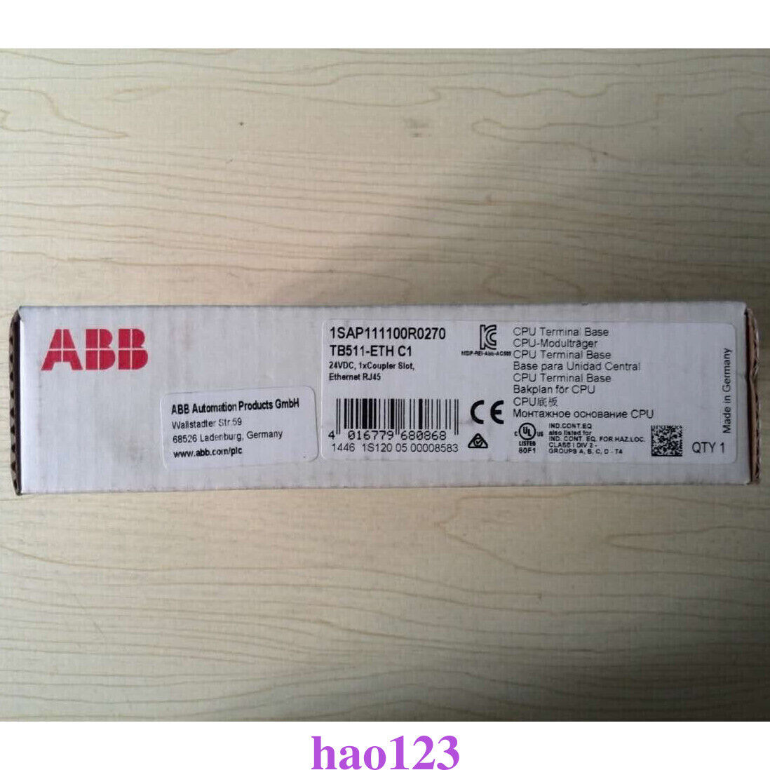 new ABB plc module 1SAP111100R0270 TB511-ETH ONE Year - ABB PLC