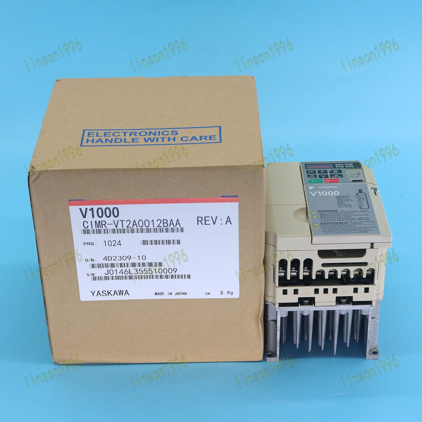Yaskawa Inverter Model CIMR-VT2A0012BAA 3.0KW/2.2KW - YASKAWA