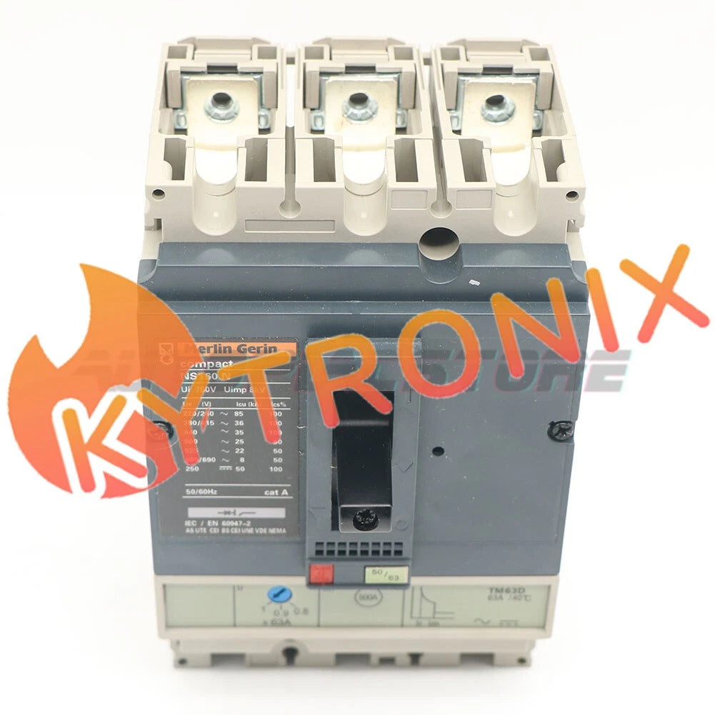 1PCS NS160N 3P 63A stationary MERLIN GERIN molded case circuit breaker