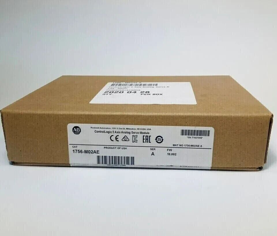 New Factory Sealed AB 1756-M02AE 2-Axis Analog Servo Module - CONTROLLOGIX