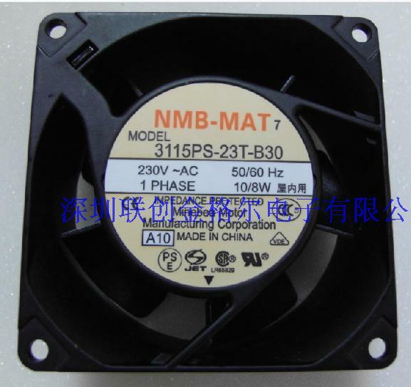 1pcs NMB 3115PS-24T-B30 240V 12 / 9W 80 * 80 * 38MM aluminum frame fan