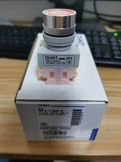 10PCS Chint NP4 Series NP4-11BN Pushbutton Switchs Self Reset  Free Ship
