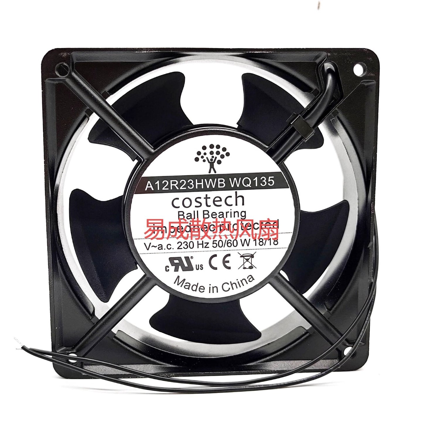 Costech A12R23HWB WQ135 230V 18W 12038 12CM Inverter Cooling Fan