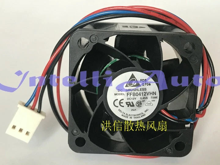 For Delta 4028 FFB0412VHN DC12V 0.45A 3-wire 40*28MM cooling fan