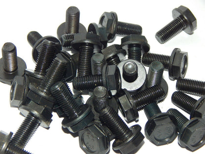 100PCS M8 10.9 Hex Head Bolts M8x1x18 Black Crank - PREMIUM PARTS STORE