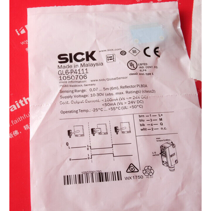 ONE SICK Photoelectric Sensor GL6-P4111 - SICK