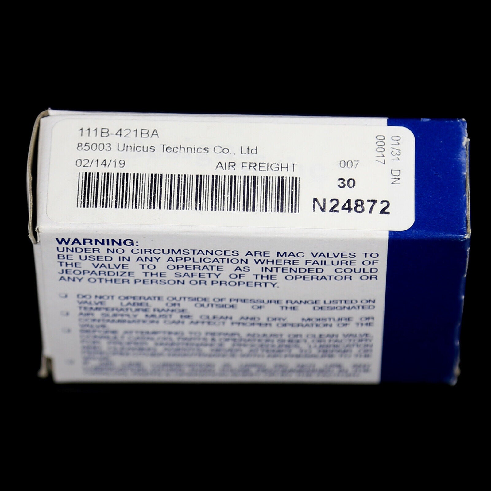 MAC 111B-421BAAA Solenoid Valve - MAC