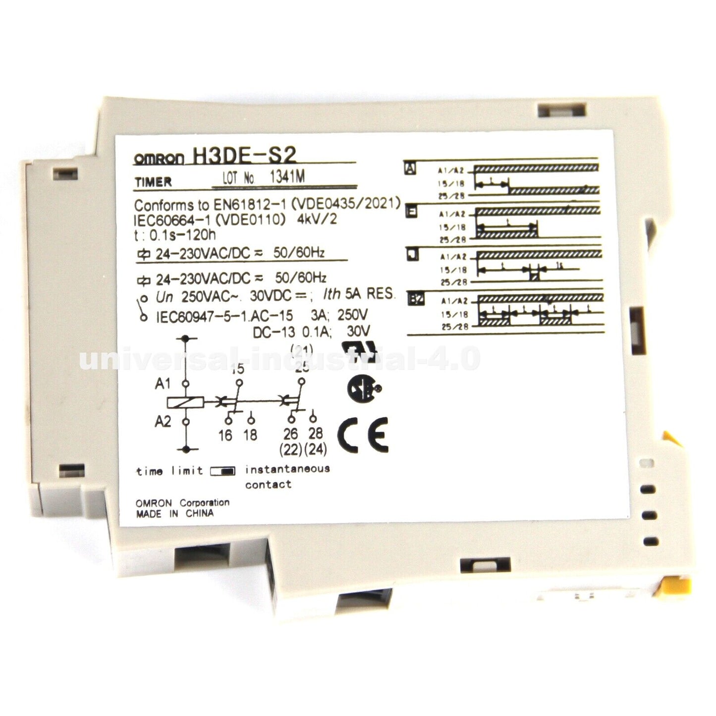 OMRON H3DE-S2 Timer | High Precision Time Relay | 24-Hour Digital Display | Durable Construction | Easy Installation | 24VAC Power Source - OMRON