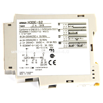 OMRON H3DE-S2 Timer | High Precision Time Relay | 24-Hour Digital Display | Durable Construction | Easy Installation | 24VAC Power Source - OMRON